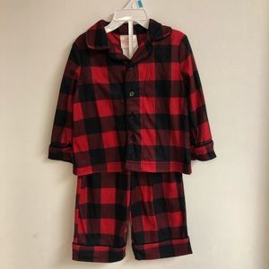 Plaid boy pjs